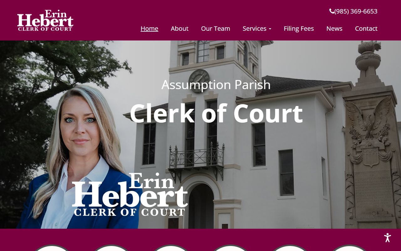 assumption parish public records clerk of court homepage